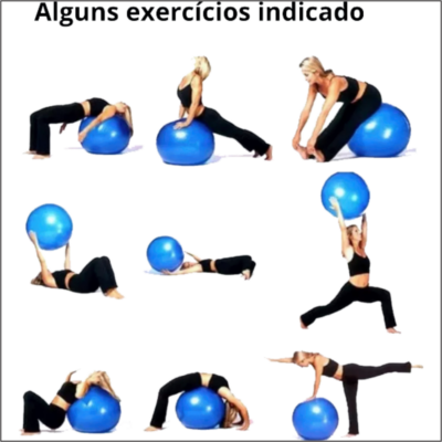 BOLA INFLÁVEL PARA EXERCÍCIOS DIVERSOS DE FITNESS PILATES/ YOGA /ALONGAMENTOS E OUTROS - Imagem 3