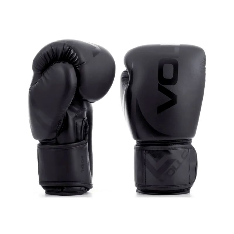 LUVA DE BOXE MUAY THAI KICKBOXING TRAINING 14OZ PRETA VOLLO
